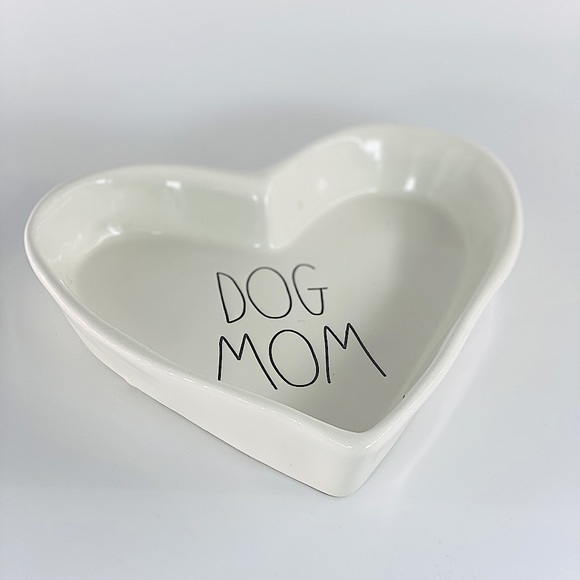 Rae Dunn White Dog Mom Heart Shaped Dish - Picture 3 of 13